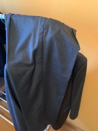Traje gris lana caballero talla 52