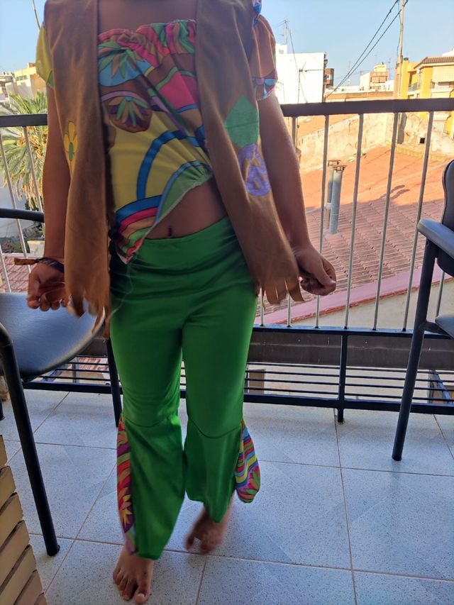 Disfraz Hippie Niña/o 7-9  años