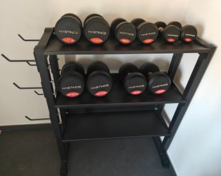 Mancuernas Hastings - Rack Incluido