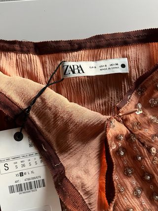 FALDA LENTEJUELAS ZARA