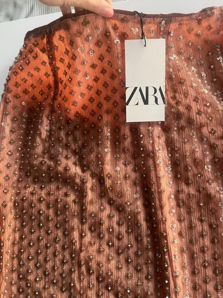 FALDA LENTEJUELAS ZARA
