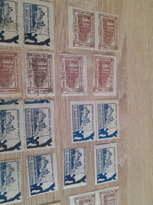 Sellos Segovia: 38 piezas