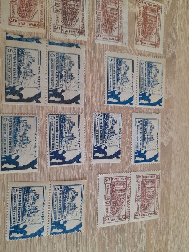 Sellos Segovia: 38 piezas