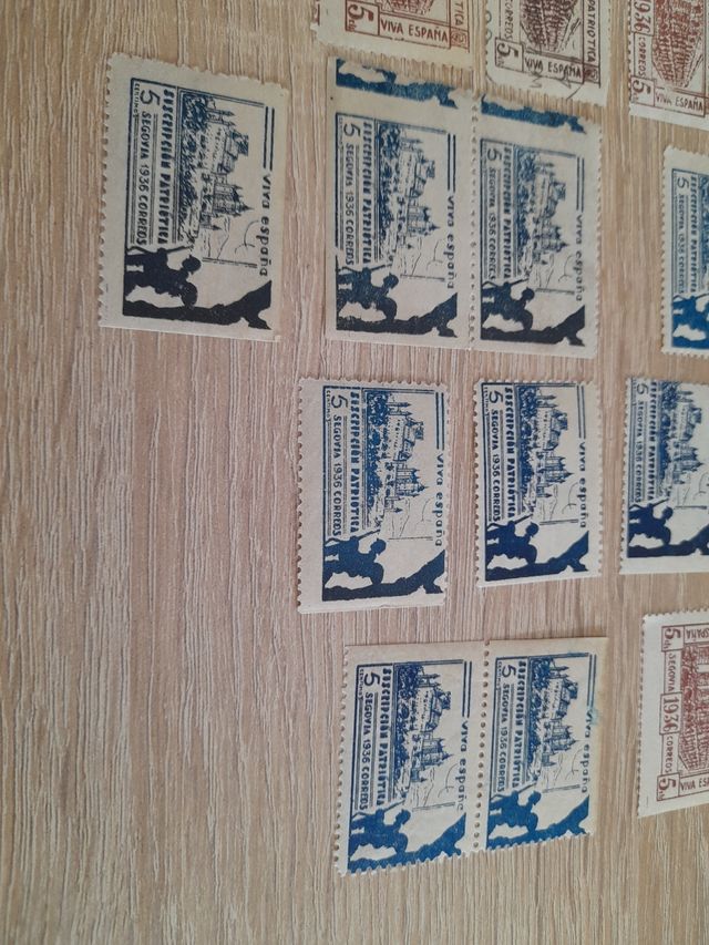 Sellos Segovia: 38 piezas