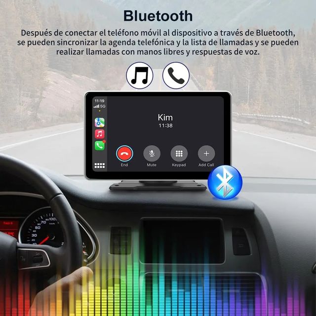 Pantalla 9" CarPlay Android Auto