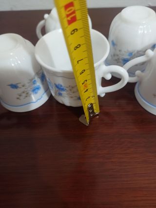 Juego té vintage Arcopal Romantique
