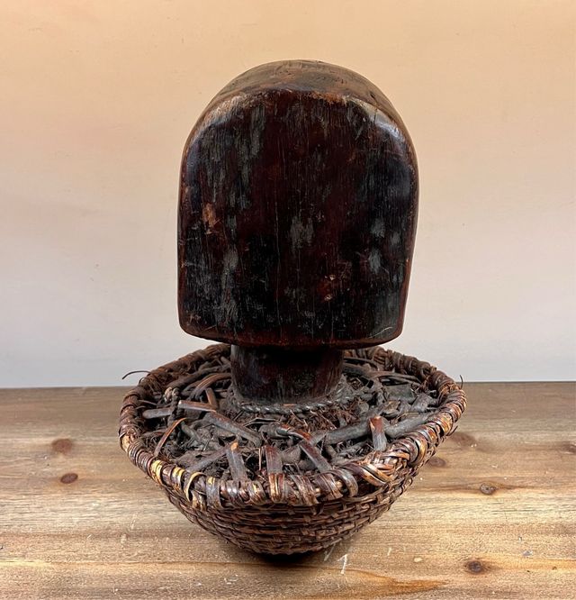 Cabeza Fang guardián de relicario Byeri de Gabón