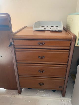 Conjunto oficina madera marrón