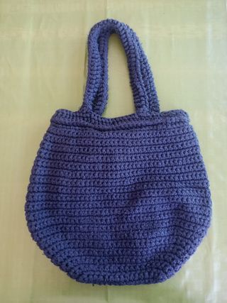 Borsa lana blu