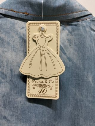 Tutina jumpsuit effetto Jeans bimba 10 anni