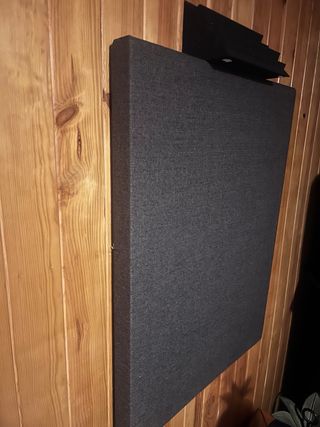 Paneles acústicos esquina y planos. Gris y negro