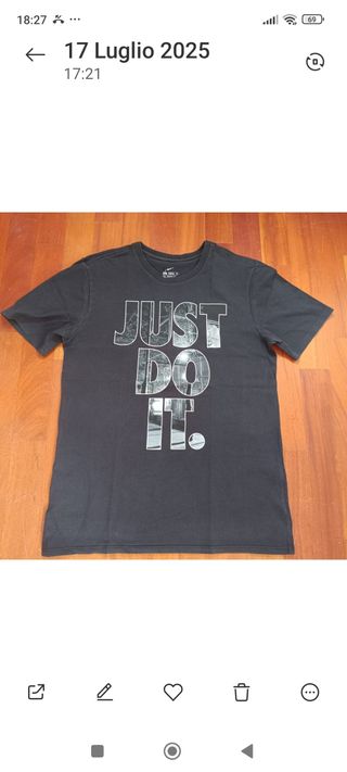 T-Shirt Nike Just Do It nera