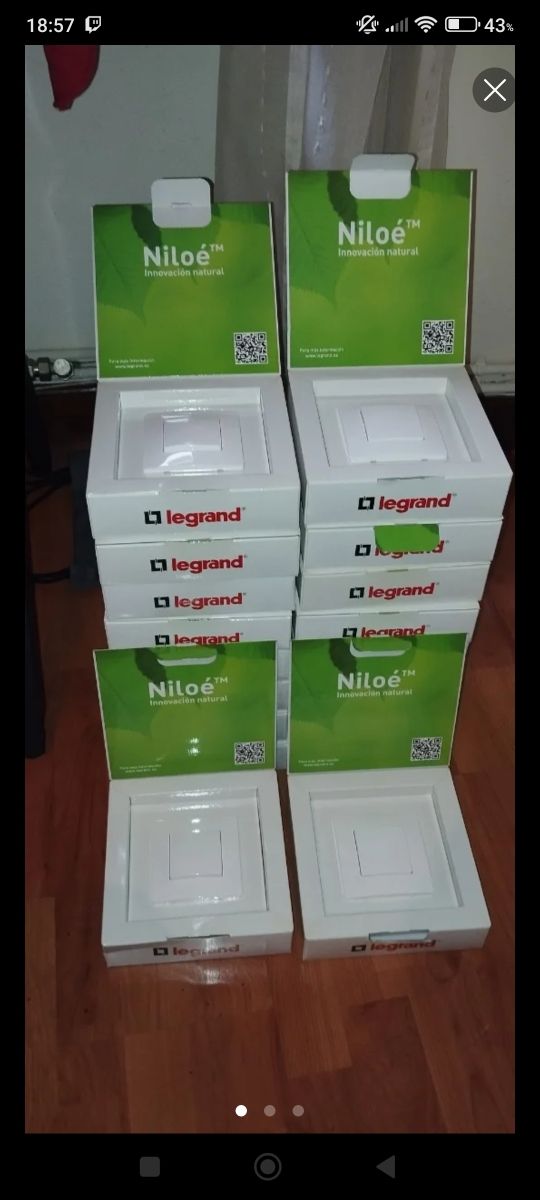 20 interruptores Legrand Niloé