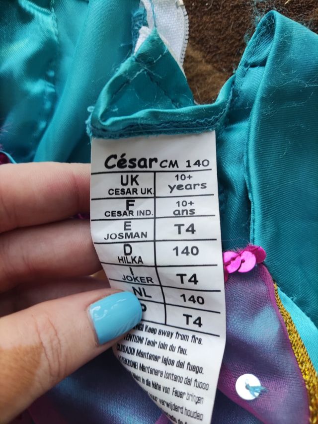 Disfraz Princesa Talla 10