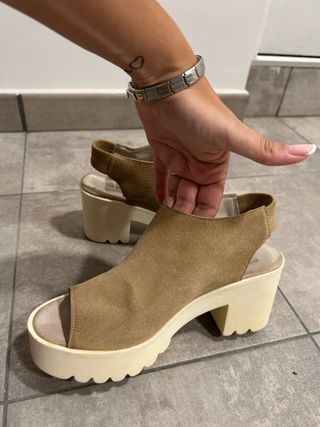 Plataforma marrón - Sandalias