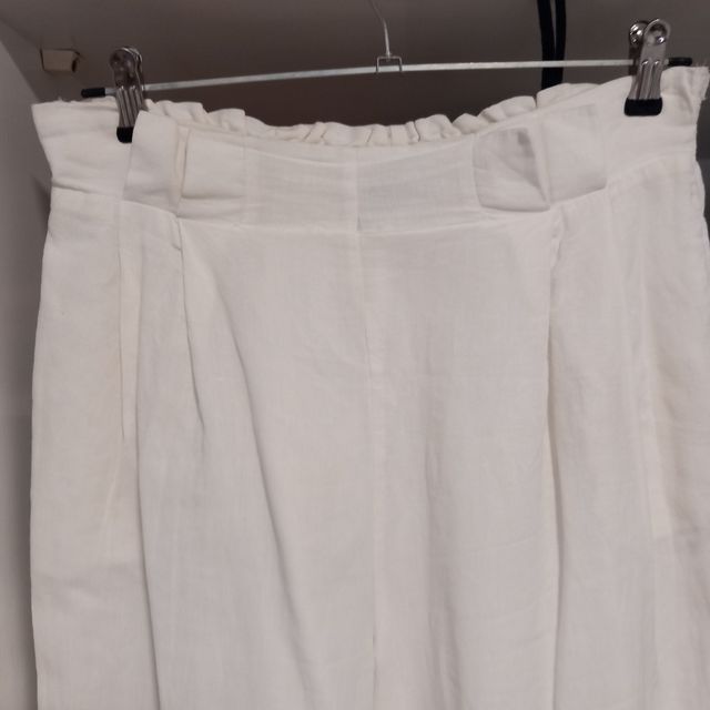 Lote de 2 pantalones anchos blancos y otros azule
