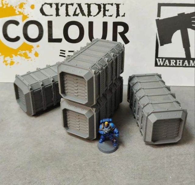 Escenografia wargames contenedores 