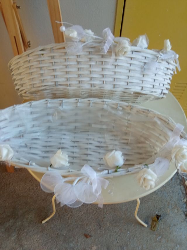 Cestas mimbre (Cesta mimbre blanca)