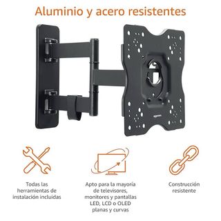 Amazon Basics Soporte pared giratorio inclinable