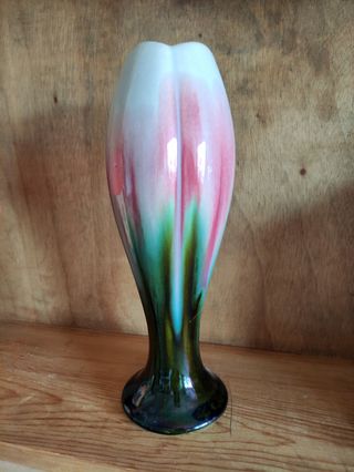 Jarrón Cerámica Tulipán Vintage