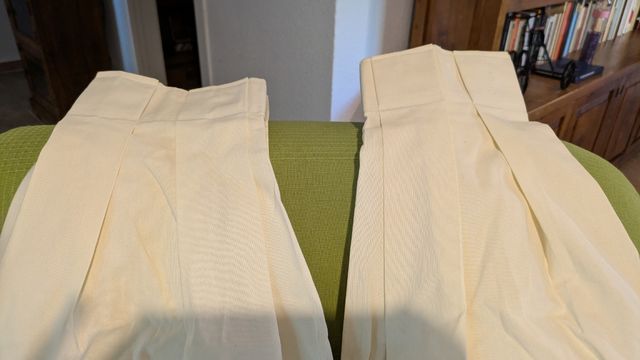 Cortinas beige - 2 uds. Cómo nuevas.