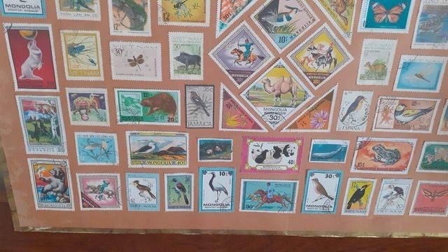 Sellos Mongolia, Vietnam - Lámina