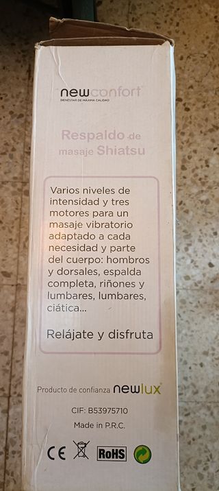 Respaldo de masaje Shiatsu