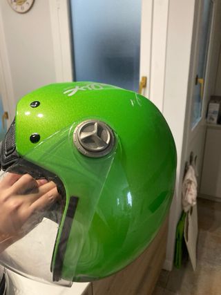 Casco moto Nzi verde