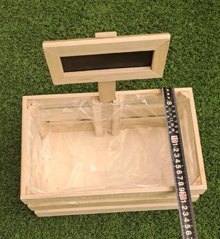 4 CAJAS CESTA DE MADERA.NUEVA.