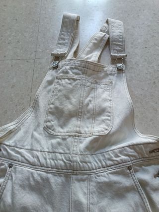 Mono vaquero blanco talla XS/34/6