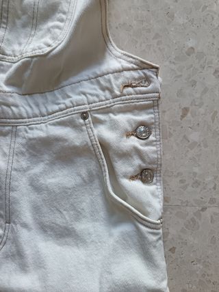 Mono vaquero blanco talla XS/34/6