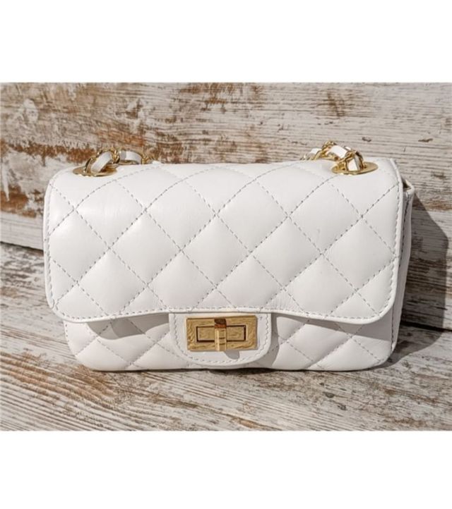 Bolso mediano acolchado piel