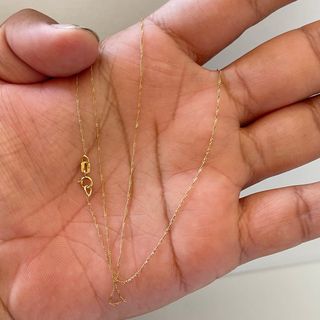 Cadena Singapur oro 18k 