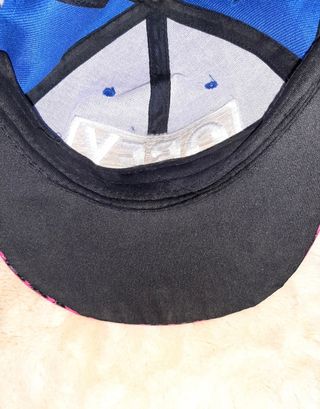 Gorra Snapback azul y rosa 58cm