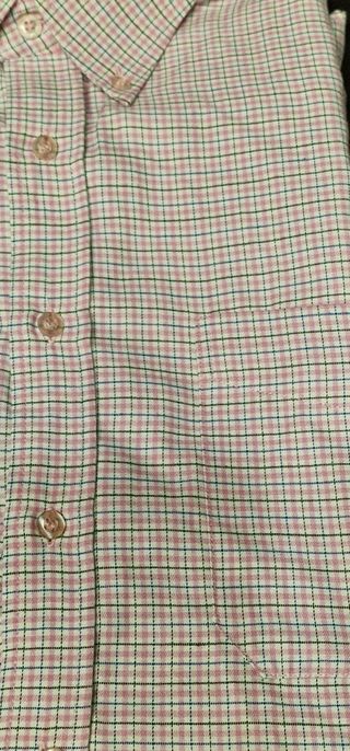 Camisa cuadros rosa hombre