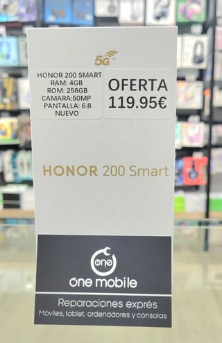 HONOR 200 Smart 5G - 4GB RAM - 256GB Nuevo