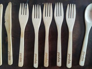 Cubiertos bambú ecológicos