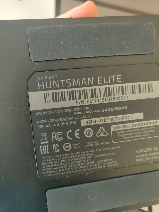 Teclado Razer Huntsman Elite - Negro