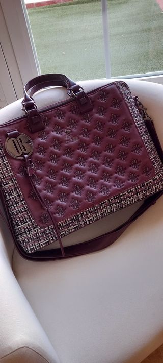 Maletín BOOGSBYLUCI marrón-morado