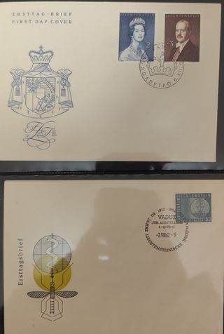92 Buste FDC Liechtenstein
Perfette
Dal 1962al 75