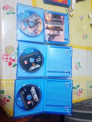 3 Juegos PS4: Battlefield,  Call of Duty 3 y 4