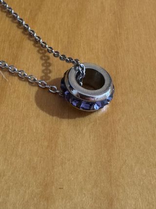 Collana Brosway con ciondolo viola