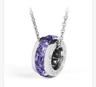 Collana Brosway con ciondolo viola