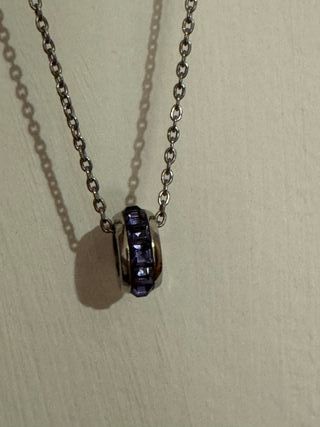 Collana Brosway con ciondolo viola