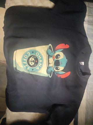 Sudadera Stitch Ohana Coffee