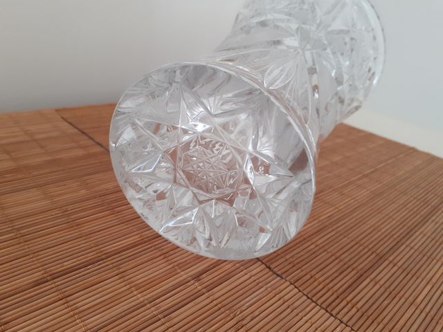Jarrón cristal Bohemia tallado