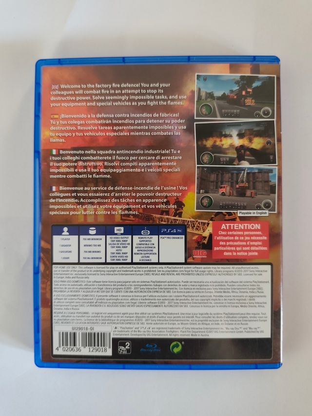 Gioco per PS4 Firefighters Plant Fire Department