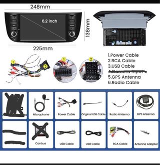 Autoradio Android 6.2" Fiat Punto Evo