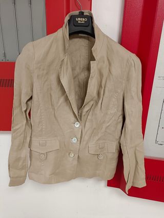 Completo Lino 100% beige originale made in Italy