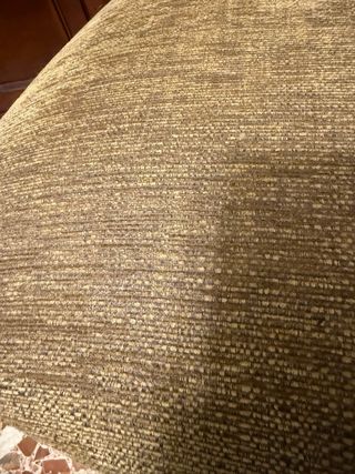 6 Sillas madera maciza tapizadas beige/dorado